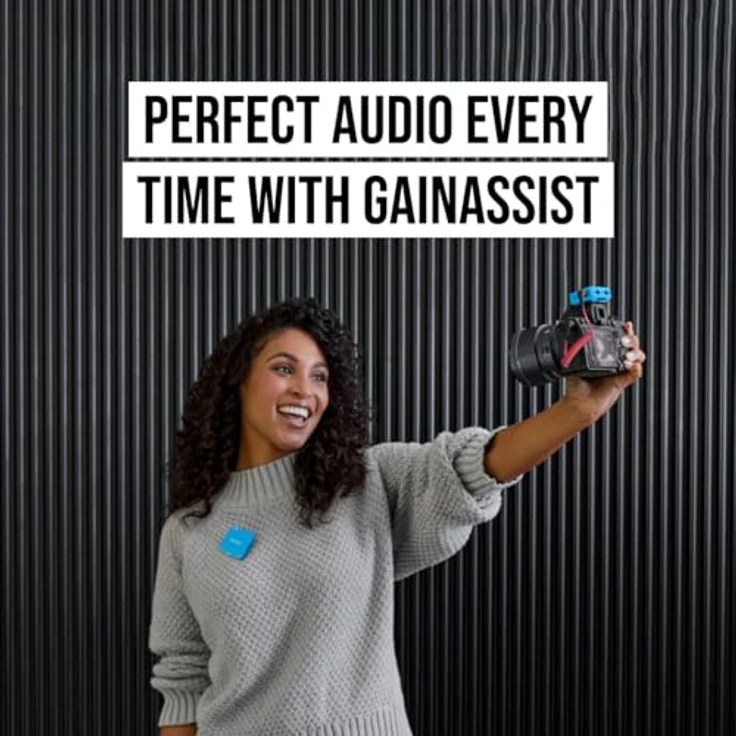 RØDE Wireless GO (Gen 3) – Kabelloses Mikrofon mit 32-Bit Float Aufnahme, automatischer Pegelregelung und 2,4 GHz digitale Übertragung, blau – Bild 8