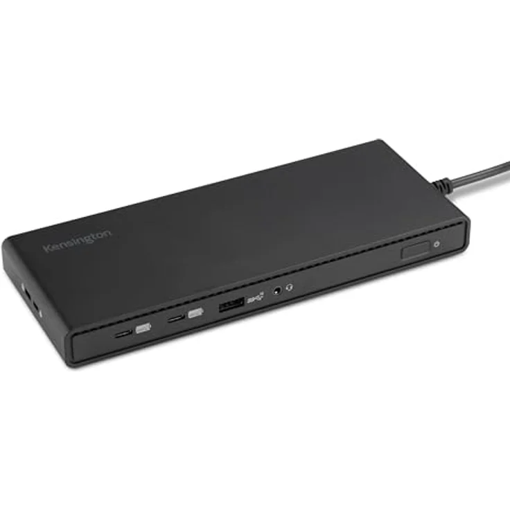 Kensington SD4842P USB-C Triple Video HD (1080p @ 120Hz) Dockingstation, bis zu 100 W Leistungsabgabe, 5 x Plug-and-Charge USB-Anschlüsse, hergestellt aus 73 % recyceltem Material, K32810EU – Bild 1
