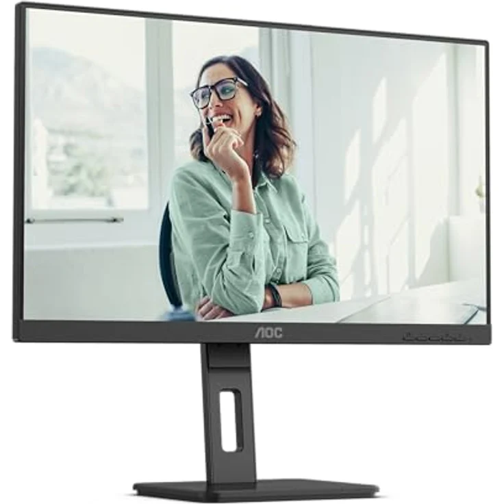AOC Q27P3CV - 27 Zoll QHD Monitor, höhenverstellbar, Lautsprecher, USB-C Dockingstation, schwarz – Bild 1