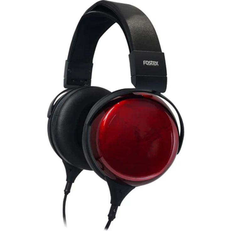 Fostex TH910, Premium Kopfhörer mit 50mm BioDyna-Treibern, geschlossenes Design, rotes Ahornholzgehäuse, 2m Kabel