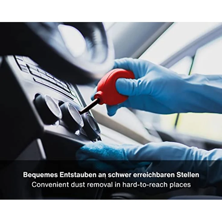 Octopus Blasebalg Druckluftreiniger Luftbläser Staubreiniger zur Kamera-Reinigung, DSLR, Sensor, Objektiv und Reinigung empfindlicher elektronischer Geräte - Airblower für Alcohol Ink, hochwertiges Silikon, Kunststoffdüse – Bild 5