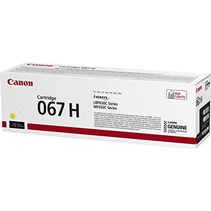 Canon Tonerpatrone 067H Toner gelb, bis zu 2.350 Seiten, Laserdrucktechnologie – Bild 2