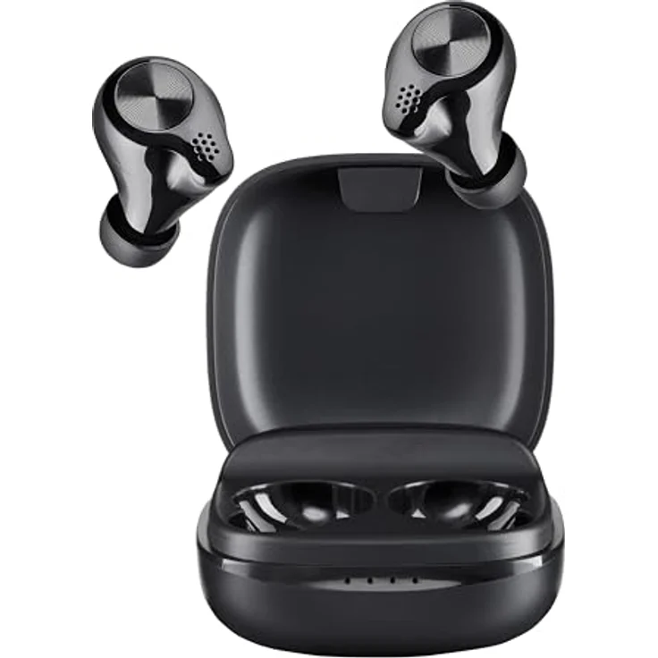 Intenso BUDS PLUS, TWS True Wireless In-Ear Kopfhörer mit Bluetooth 5.3, Schwarz, 6,5 Stunden Akkulaufzeit und USB-C Anschluss – Bild 1