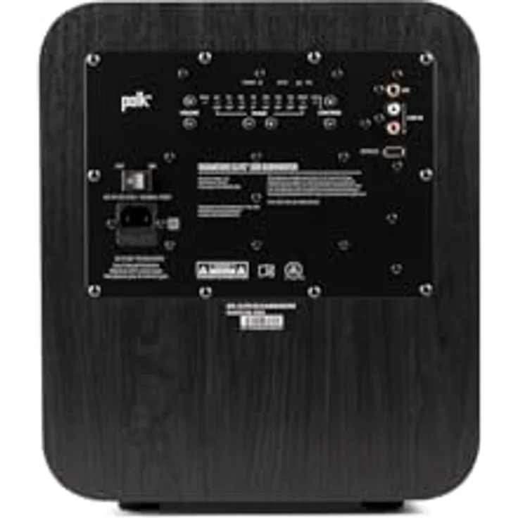 Polk Audio Signature Elite 8-Zoll-Subwoofer mit 100 Watt, nach vorne abstrahlender Tieftöner, schwarz – Bild 3
