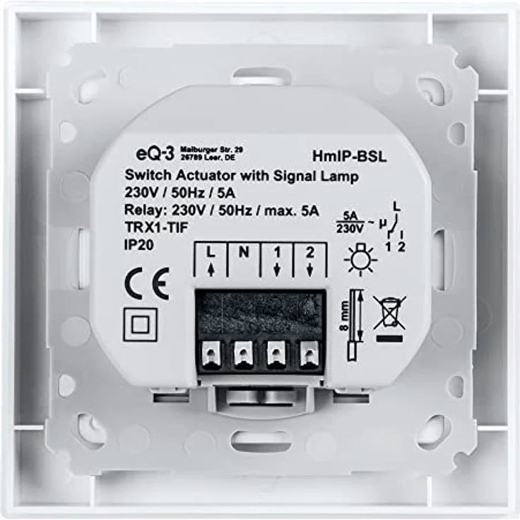 Homematic IP Schaltaktor für Markenschalter – mit Signalleuchte (HmIP-BSL) – Bild 4