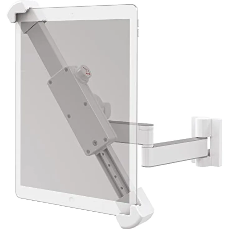 Barkan Tablet Halterung für 7-14 Zoll Geräte, BodenständerSchwenkbar/Neigbar/Vollbewegung, 360 Grad drehbare, für iPad, Samsung Tab, Fire HD und mehr, wandhalterung, T72, White