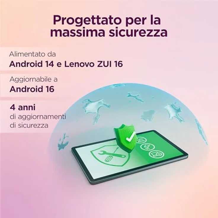 Lenovo Tab One 8,7", Tablet mit 4GB RAM, 128GB Speicher, WiFi, Grau (Lunar Grey) und transparenter Schutzhülle – Bild 8