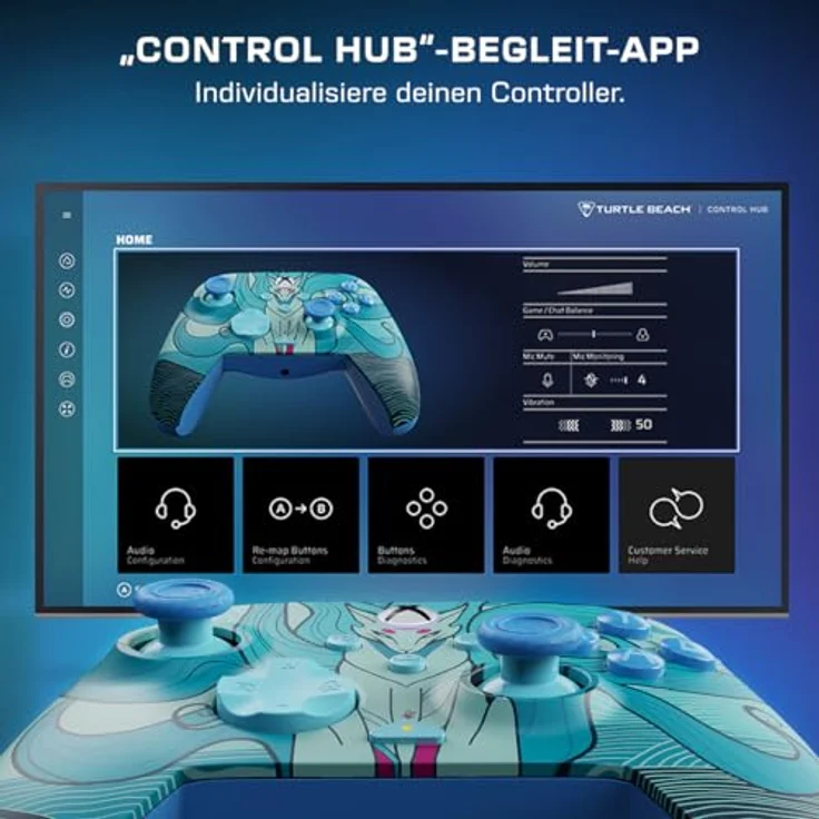 Turtle Beach Rematch Advanced Wired Controller, Ergonomisches Design mit Hall-Effekt-Hair-Triggern, Mehrfarbig für PC und Xbox One S/X – Bild 7