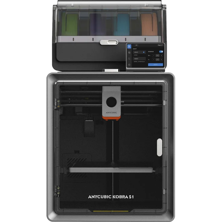 Anycubic Kobra S1 Combo 3D Printer 3D Drucker mit CoreXY-Konstruktion und ACE Pro-Filamenttrockner