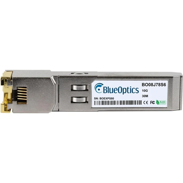 BlueOptics ZyXEL SFP10G-T, kompatibler SFP+ Transceiver BO08J78S6 für 10 Gbit/s, industrietauglich