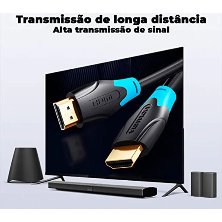 Vention AAC HDMI-Kabel, 0,75 m, Schwarz, 4K/2K Unterstützung, vergoldete Stecker, hohe Zähigkeit – Bild 5