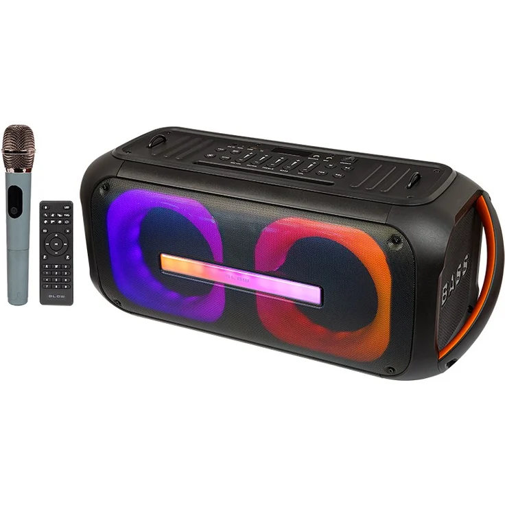 Blow DJBox 30-392, Tragbarer Bluetooth-Lautsprecher mit 6000 mAh Akku, 80 dB Lautstärke, EU Plug 220V