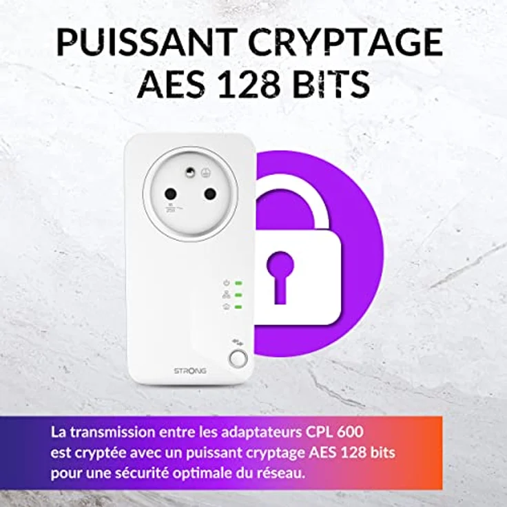 STRONG POWERL600DUOFRV2, PowerLAN-Adapter mit 600 Mbps Datentransferrate und WLAN-Funktion, weiß – Bild 2