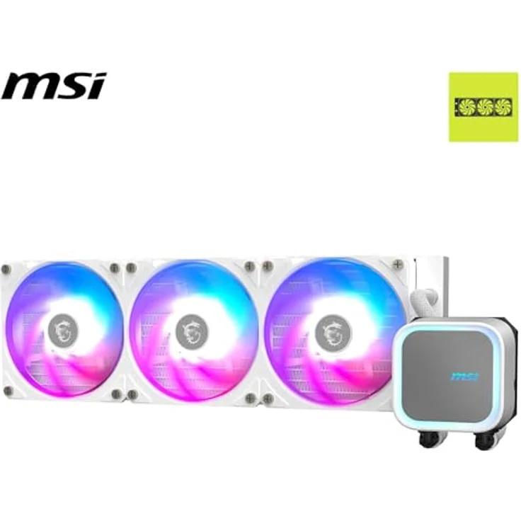 MSI MAG CORELIQUID A13 360 WHITE, Gehäuselüfter mit kompakten Abmessungen und effizienter Kühlung – Bild 2