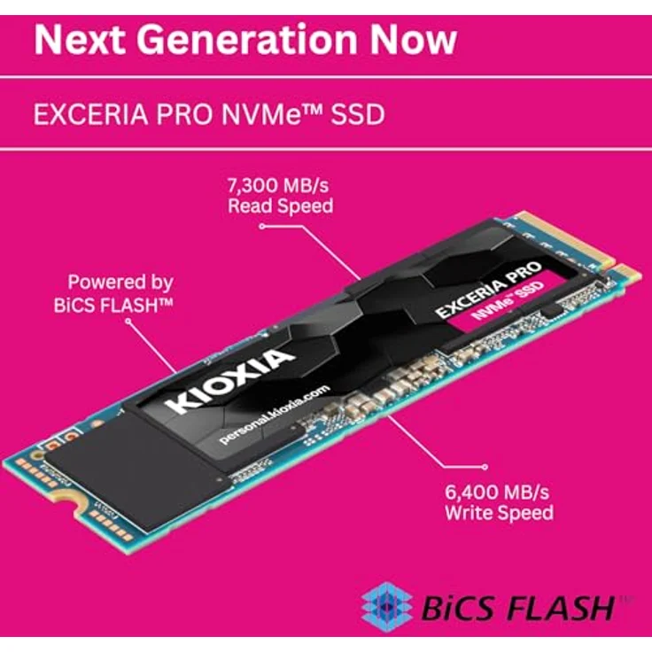 KIOXIA EXRIA PRO NVMeTM Series, M.2 2280 1000GB – Bild 5