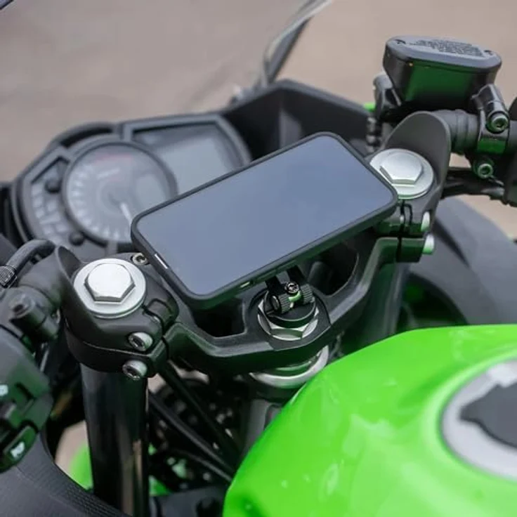Sp Connect Stem Mount, Smartphone Halterung, Aluminium, schwarz, für Stummellenker von Supersport Motorrädern – Bild 8