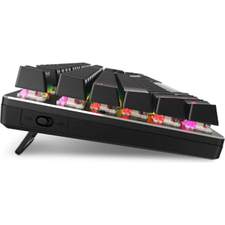 Sharkoon Skiller SGK36W RGB Huano Red USB Gamer Keyboard schwarz, kabelloser Betrieb, anpassbare RGB-Beleuchtung und rote Huano-Schalter – Bild 4