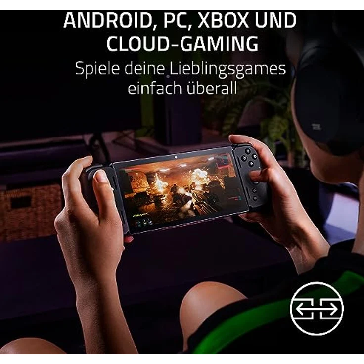 Razer Edge - Android-Gaming-Handheld mit Kishi V2 Pro Controller (Snapdragon G3X Gen 1, 6,8 Zoll großer AMOLED FHD+ Touchscreen mit 144 Hz, Razer HyperSense-Haptik, PC, Xbox und Cloud-Gaming) Schwarz – Bild 5