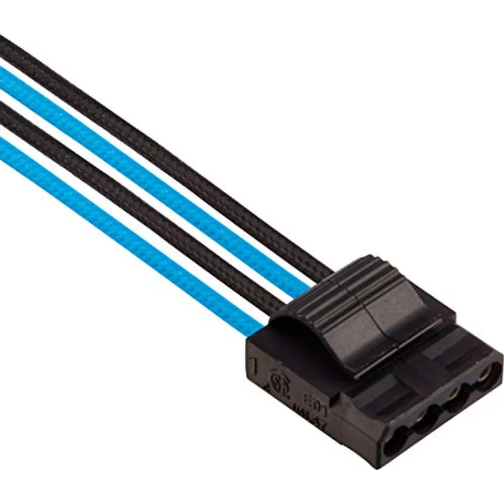 Corsair Premium individually sleeved pro kit (Type 4, Generation 4) - Stromkabelkit - Schwarz, Blau (CP-8920228) – Bild 6