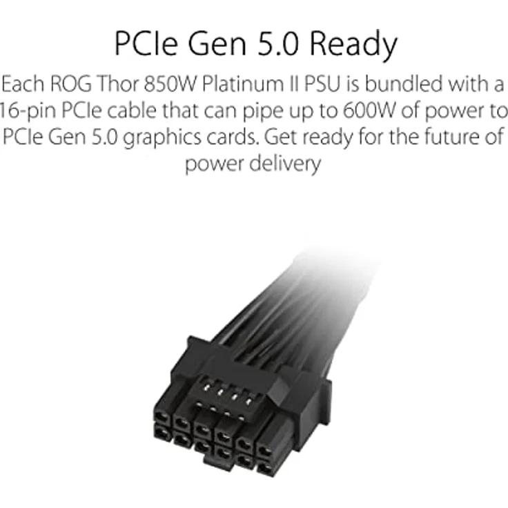 ASUS ROG Thor 850W Platinum II Netzteil (Aura Sync RGB Belechtung, OLED Display) – Bild 5