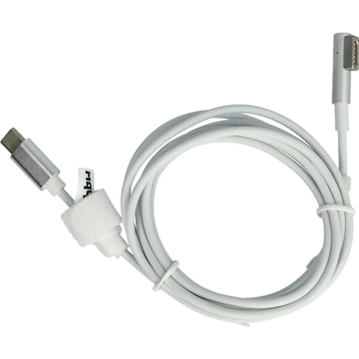 vhbw Adapterkabel USB Typ C auf MagSafe 1, 170 cm, 65 W, weiß, mit LED-Anzeige und magnetic connector für Apple MacBook 13" (Mitte 2010) und (Ende 2009) – Bild 1