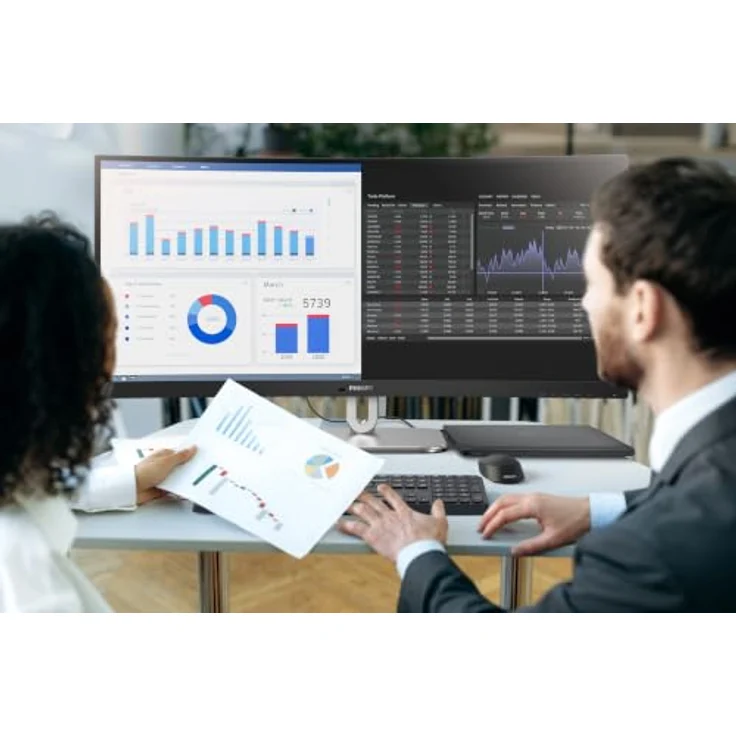 Philips 34B2U5900C (5120 x 2160 Pixel, 34"), Monitor, Grau, Silber – Bild 7