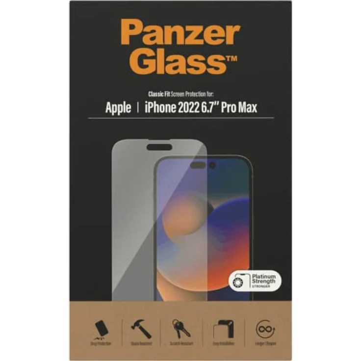 PanzerGlass Screen Protector Apple iPhone 14 Pro Max | Classic Fit – Bild 5