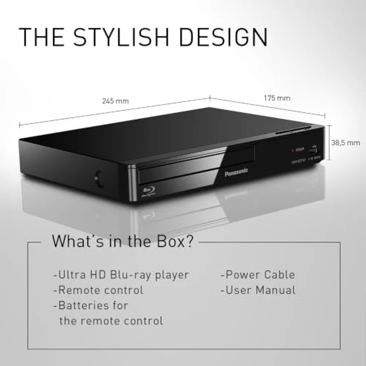 Panasonic DMP-BDT167AG, Blu-ray-Player mit Full HD, 3D-Unterstützung und vielseitiger Audioformat-Kompatibilität, schwarz – Bild 6
