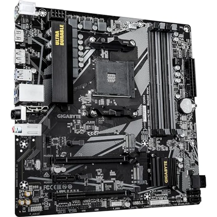 GIGABYTE B550M DS3H AC R2, mATX Mainboard mit AM4 Sockel, WLAN, bis zu 128 GB DDR4 RAM, 7.1 Kanal Audio – Bild 3