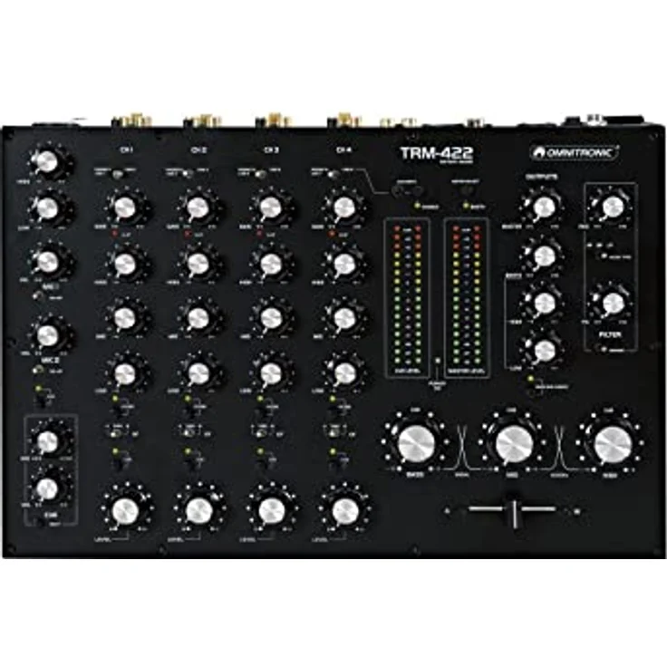 Omnitronic TRM-422 4-Kanal Rotary-Mixer, Studio- und Livemixer mit umfassenden Anpassungsmöglichkeiten – Bild 1