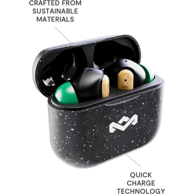 House of Marley Little Birds Kabellose Kopfhörer, Schwarz, 6 Stunden Akkulaufzeit – Bild 7