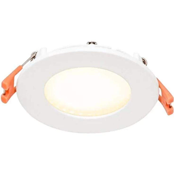 EVN LPRW083502 LED-Einbaupanel 5W Warmweiß Weiß, Smarte Deckenbeleuchtung, langlebig und robust