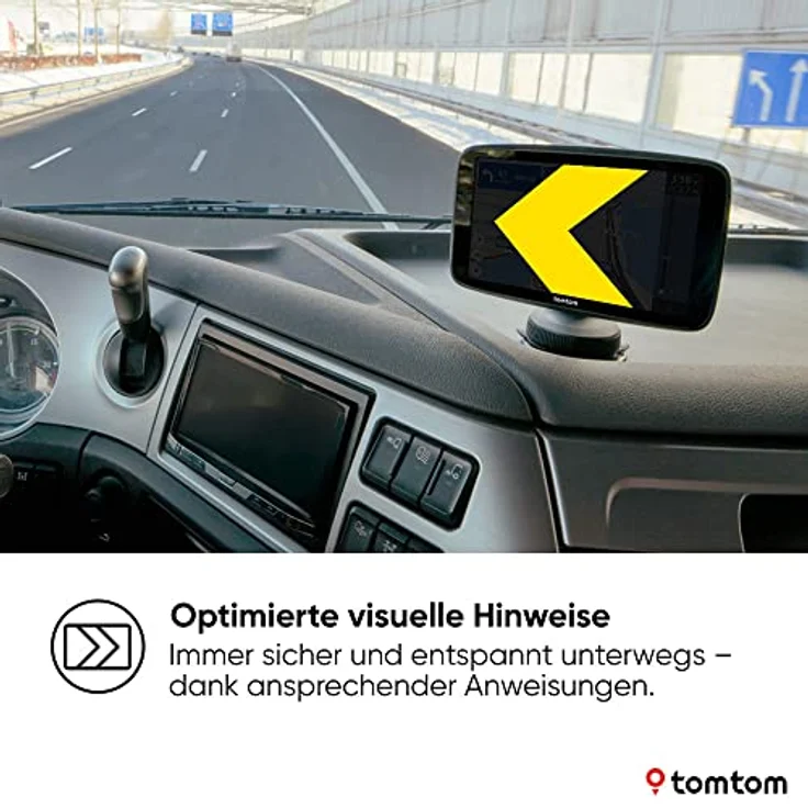 TomTom Go expert Plus 7 Zoll (17,8 cm), LKW-Navigationsgerät mit 32 GB, Wi-Fi-Updates und Sprachsteuerung, schwarz – Bild 5