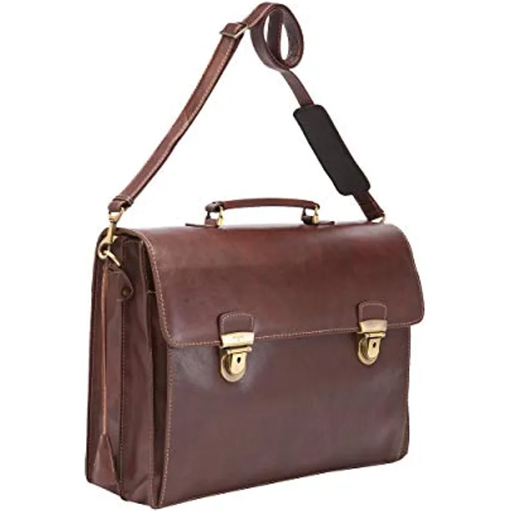 Picard Herren Aktentasche TOSCANA aus Rindsleder OneSize | mit Steckverschluss | Business, Schwarz