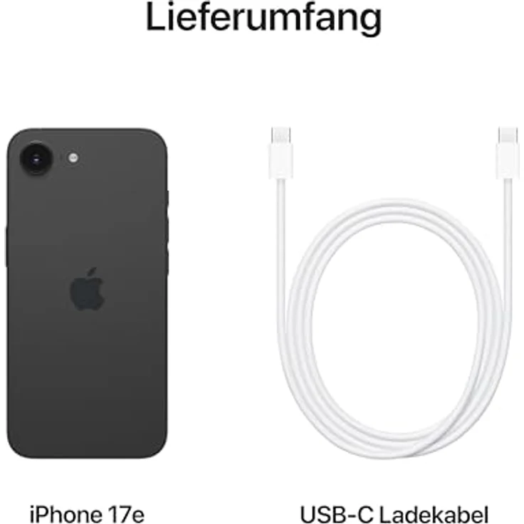 Apple iPhone 17e 512 GB Schwarz, Dual SIM, 6,1" Super Retina XDR, A19 Chip, 48 MP Kamera, iOS 26, IP68 – Bild 7