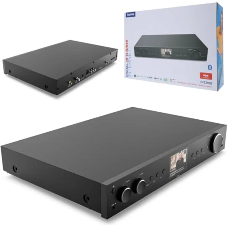 Hama DIT2105 Bluetooth DAB, DAB+ und FM Radio, 2.8" TFT-Display, schwarz, versandkostenfrei – Bild 2