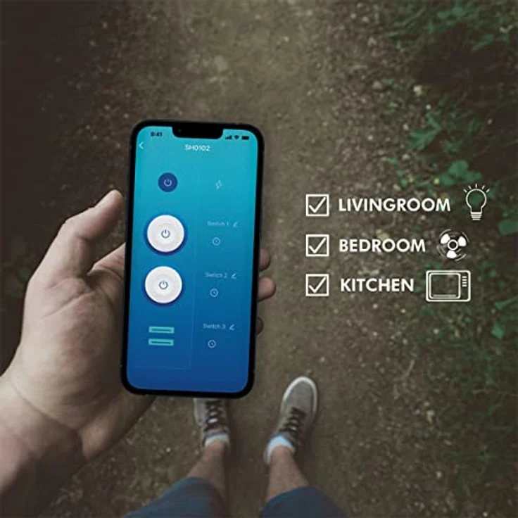 LogiLink SH0102 - Wi-Fi Smart Home Stromstecker 2-Fach (2X CEE 7/7) + 2X USB-A, über App steuerbar, IP20, Tuya kompatibel, unterstützt Amazon Alexa und Google Home – Bild 4