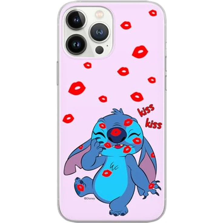 COFI 1453 Handyhülle Stitch-017 Disney Full Print Pink kompatibel mit Xiaomi Redmi Note 11 Pro 4G/5G - Flexibles TPU, erhöhte Ränder, Abriebfestigkeit – Bild 1
