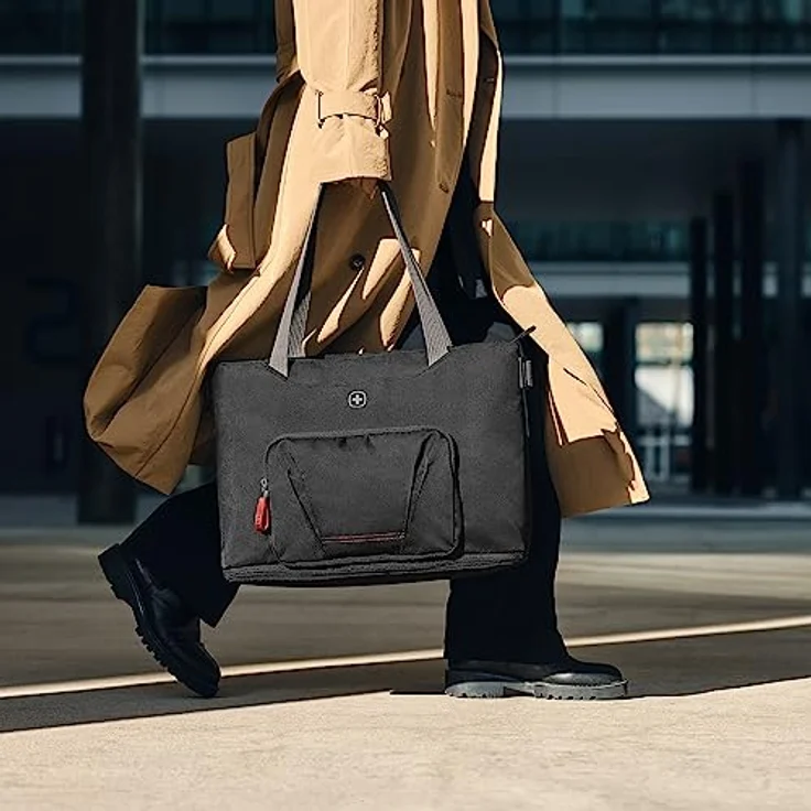 Wenger Laptoptasche Motion Deluxe Tote, Tragetasche, Arbeitstasche, Freizeittasche, in Schwarz – Bild 7