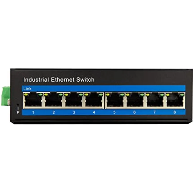 LogiLink NS203 - Industrieller Gigabit Ethernet Switch, 8-Port 10/100/1000 Mbps – Bild 4