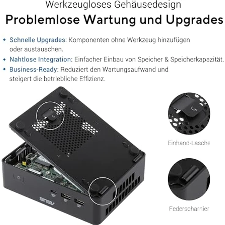 ASUS NUC 16 Pro RNUC16GDKU560002, Mini-PC mit Intel Core Ultra 5 325, 4,5 GHz, 0 GB RAM, Schwarz, Wi-Fi 6/7, Bluetooth 6.0 – Bild 5