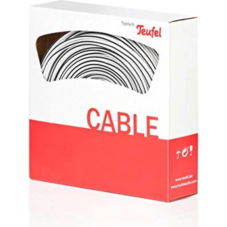 Teufel 30 m Lautsprecherkabel 2 x 2,5 mm² kupfer - weiß – Bild 3