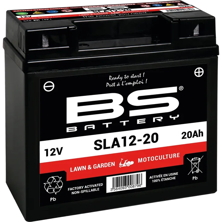 BS Battery SLA12-20, wartungsfreie Blei-Säure-Batterie, fabrikaktiviert, GARDEN Serie