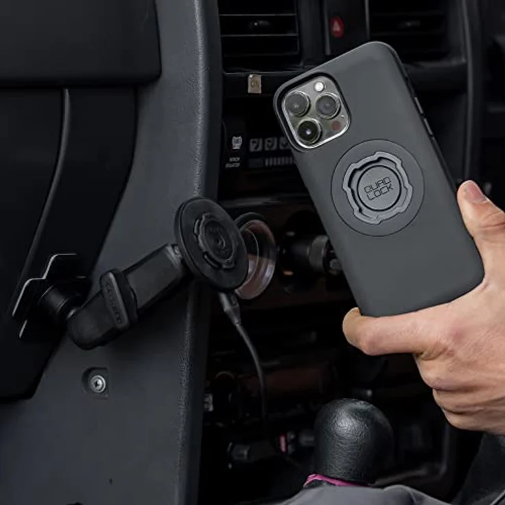Quad Lock MAG Case für Google Pixel 8, mattschwarze Hülle mit stoßfestem TPU, kompatibel mit Quad Lock Halterungen, anpassbarer MAG-Ring – Bild 2
