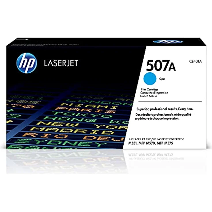 HP 507A (CE401A) Blau Original Toner für HP Laserjet Enterprise M551, Color M575, Pro 570 – Bild 2