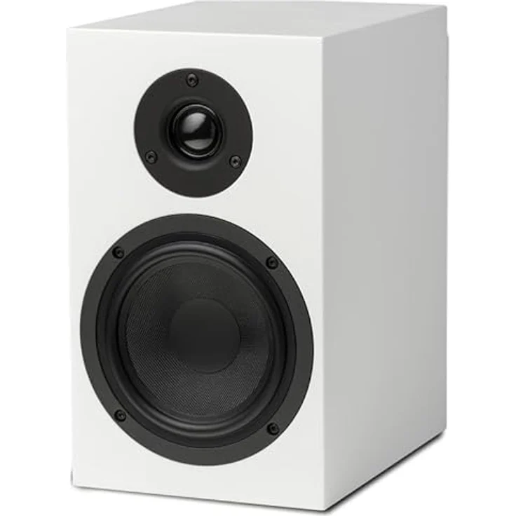 Pro-Ject Speaker Box 5 S2, Kompakter 2-Wege Monitorlautsprecher mit audiophilem Klang, seidenmatt weiß – Bild 2