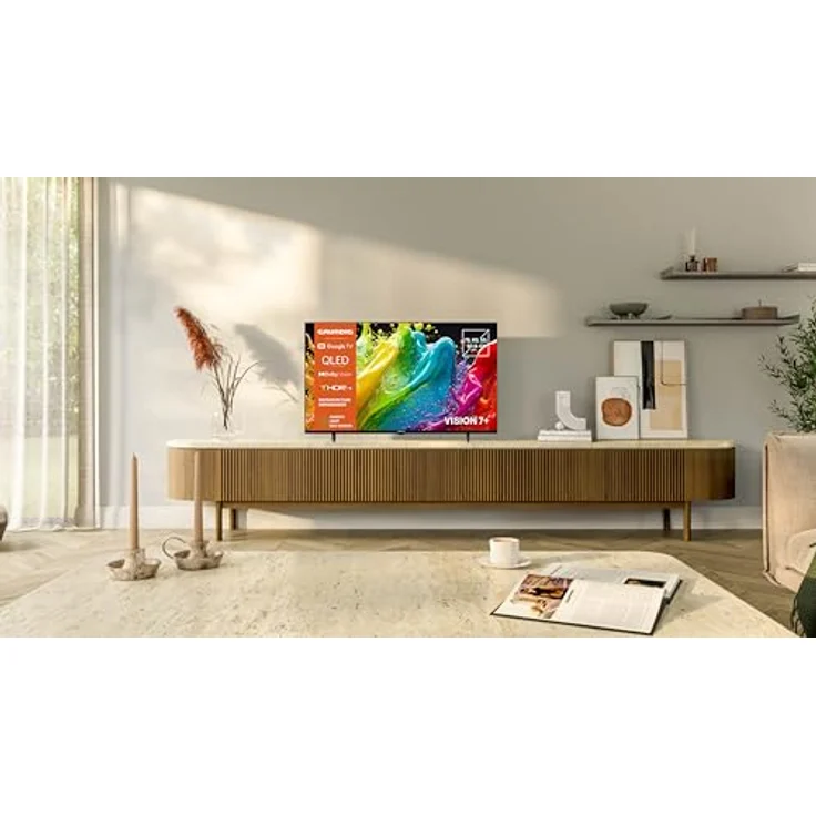 Grundig 75 VOE 84 Q, 75 Zoll QLED TV, 4K UHD, Google TV, Dolby Vision, HDR10+, Schwarz – Bild 5