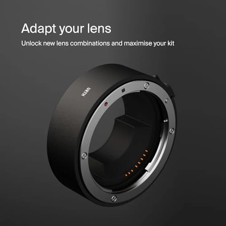 Urth Objektivadapter: Kompatibel mit Canon EF & EF-S Objektiv und Canon R Kameragehäuse (Elektronisch) - Intelligenter Autofokus, passgenauer Sitz, cleveres Design - Gehärtetes Aluminium & Kupfer, entpiegelt (Schwarz) – Bild 2