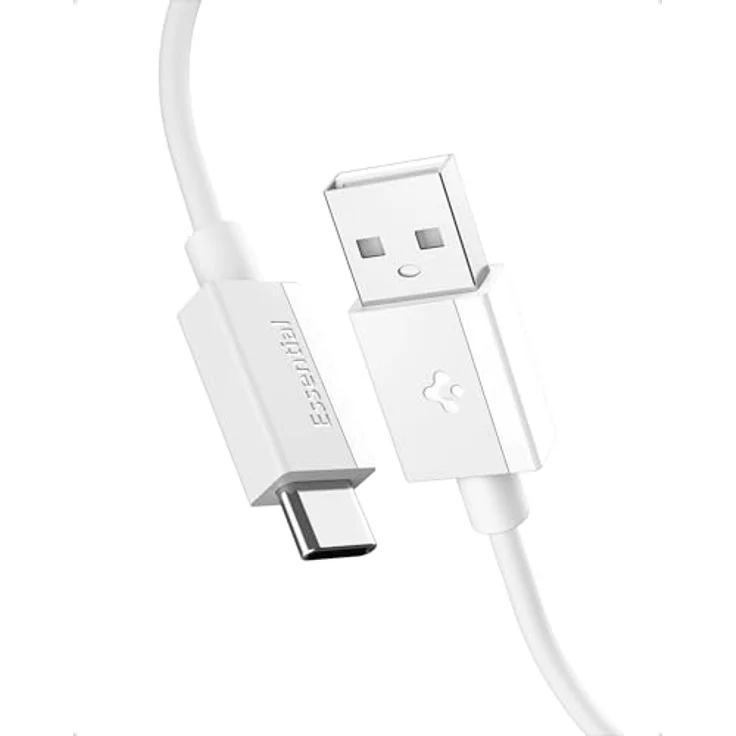 Spigen Essential 60W USB-Kabel, USB-A <-> USB-C, 2m, Weiß – Bild 1