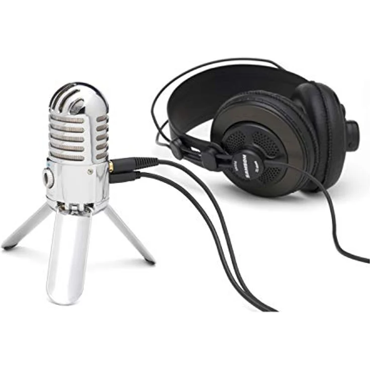 Samson Meteor Mic USB Studio-Podcast Mikrofon silber – Bild 9